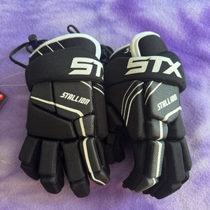 Black STX Stallion 50 Lacrosse Gloves Extra Small (New)