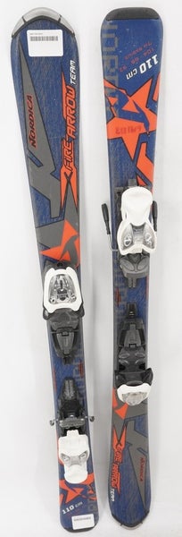 Nordica Fire Arrow Team Kids Skis with Bindings - 110 cm Used