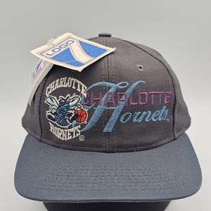 NEW Vintage Charlotte Hornets 1990s Logo 7  NBA Sports Hat Cap Vtg Snapback