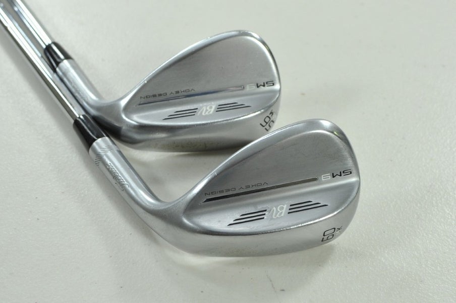 Titleist Vokey SM9 Tour Chrome 56*, 60* Wedge Set RH KBS Tour Lite Steel #202201