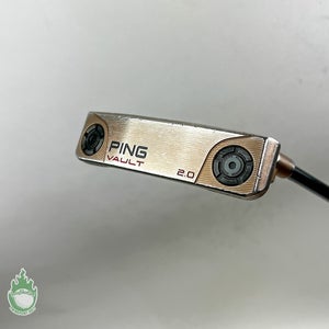 Used RH Ping Blue Dot Vault 2.0 Dale Anser Copper 36" Putter Steel Golf Club