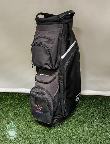 Used 2022TaylorMade Cart Lite 14-Way Carry Golf Bag Black Las Vegas National