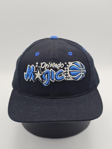 NEW Vintage Orlando Magic 1990s NBA Logo Athletic Sample Black Dome Hat Snapback