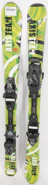 Axis Team Synflex Kids Skis with Bindings - 110 cm Used