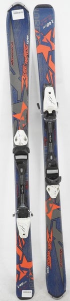 Nordica Team Fire Arrow Kids Skis with Bindings - 140 cm Used