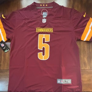 Washington Commanders Jayden Daniels #5  Adult Large Jersey Home Jersey