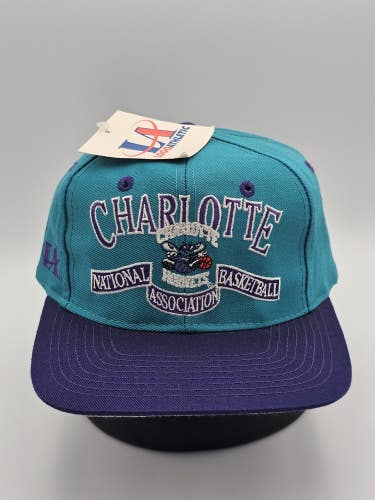 NEW Vintage Charlotte Hornets NBA Sports Logo Athletic Basketball Hat Snapback
