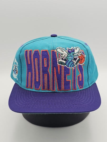 NEW Vintage Charlotte Hornets NBA Sports Logo 7 Big Logo Hat Cap Vtg Snapback