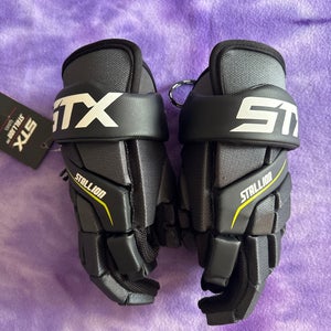Black STX Stallion 200 Lacrosse Gloves Medium (New)