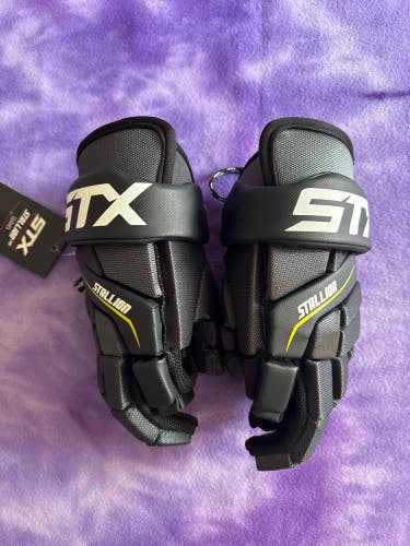 Black STX Stallion 200 Lacrosse Gloves Medium (New)