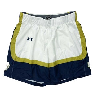 Under Armour Notre Dame Irish Basketball Short Women's S White Navy UJKSP1W