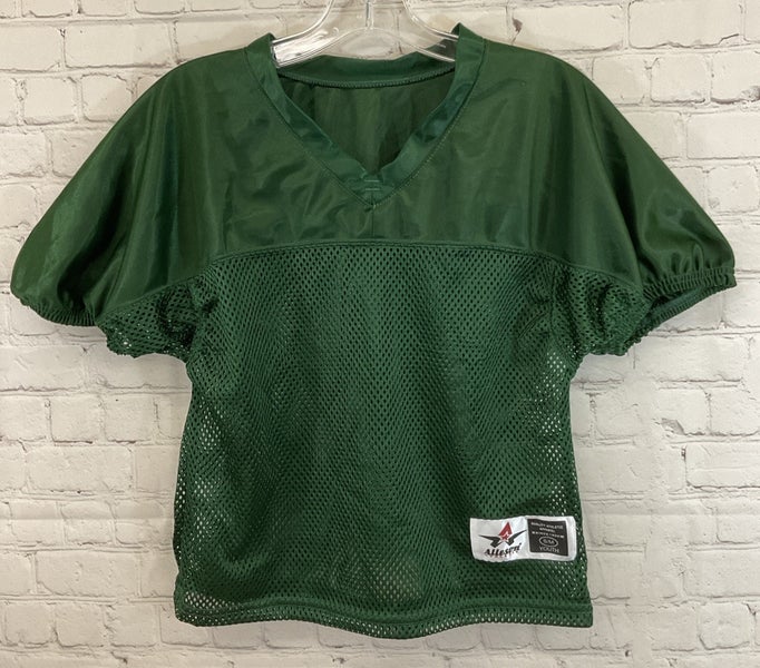 Alleson Athletic 80185 Youth 100% Polyester Football Jersey Forest Green S/M