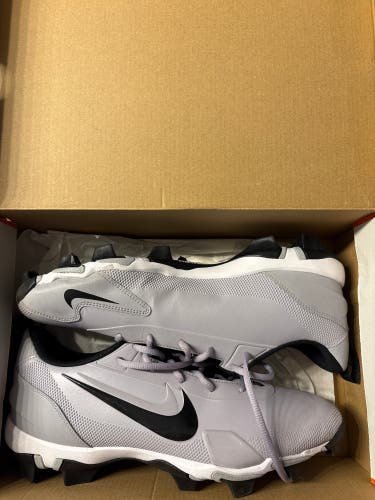 Gray Men's Size M 11.0 (W 12.0) Nike Force Trout 9 Keystone Low Top Molded Cleats (New)