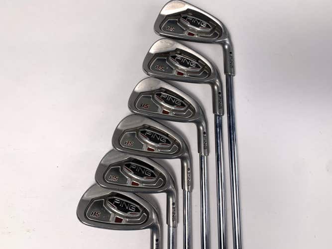 Ping i15 Iron Set 5-PW Black Dot AWT Regular Steel Mens RH