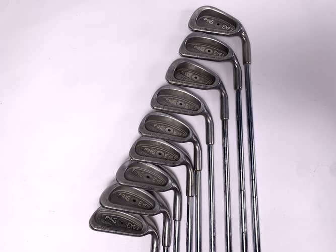 Ping Eye 2 Iron Set 2-LW Karsten ZZ-Lite Regular Steel Mens RH- Missing 3 & PW