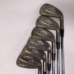 Callaway 2018 Apex MB Raw Iron Set 5-PW Dynamic Gold Tour Issue X100 X-Stiff RH