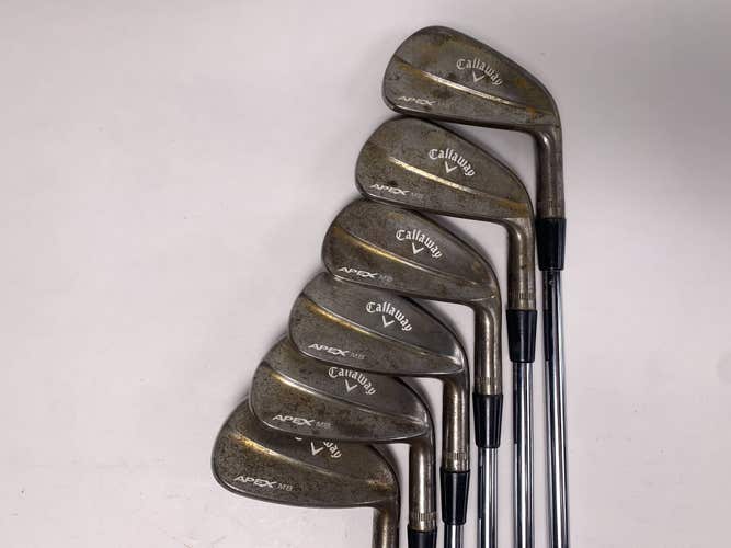 Callaway 2018 Apex MB Raw Iron Set 5-PW Dynamic Gold Tour Issue X100 X-Stiff RH