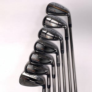 Cobra KING F6 Iron Set 5-PW+GW UST Mamiya Recoil 680 F4 Stiff Graphite Mens RH