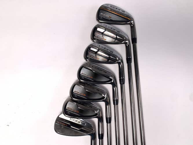 Cobra KING F6 Iron Set 5-PW+GW UST Mamiya Recoil 680 F4 Stiff Graphite Mens RH