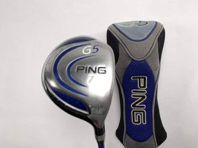 Ping G5 7 Fairway Wood 21* Grafalloy ProLaunch Blue 75g Stiff RH HC