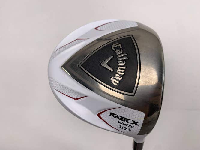 Callaway Razr X White Driver 10.5* Grafalloy Pro Launch Regular Graphite Mens RH