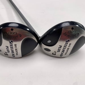 Callaway Steelhead Plus 3 & 5 Fairway Wood Set 15* 18* Steelhead Plus Mens RH