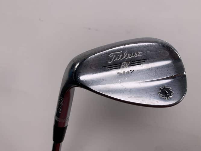 Titleist Vokey SM7 Tour Chrome Gap Wedge GW 52* 8 F-Grind Wedge Steel Mens LH