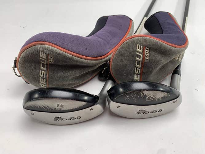 TaylorMade Rescue Mid 3 & 4 Hybrid Set 19* 22* Ultralite Regular Mens LH HC