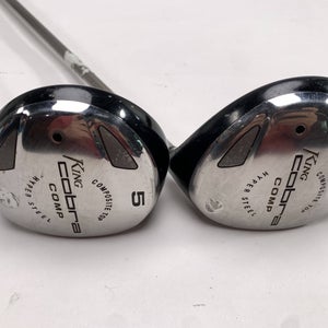 Cobra Comp 3 & 5 Fairway Wood Set 15* 18* Graphite Design YS-5.155g Mens RH