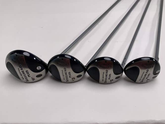 Callaway Steelhead Plus Wood Set 1 3, 5, 7, | 10* 15* 18* 21* Senior LH