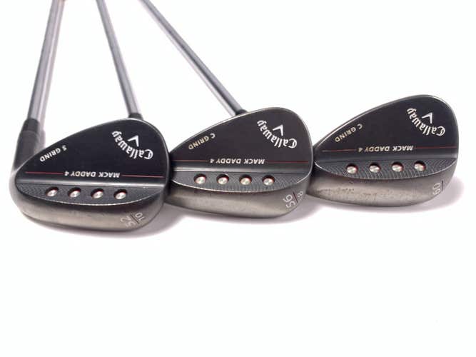 Callaway Mack Daddy 4 Black Wedge Set 52* 10 | 56* 8 | 60* 8 DG S200 Mens RH