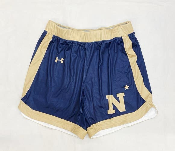Under Armour Navy Midshipmen Basketball Game Short Men's Large Navy Blue UJKSS2M