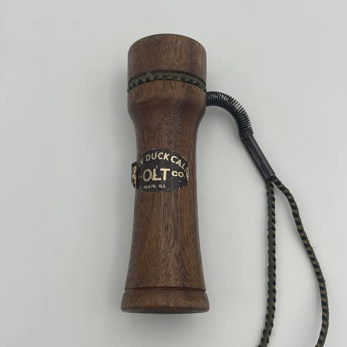 Vintage P.S. OLT Model MKV Wood DUCK Call RARE Decoy Pekin Illinois