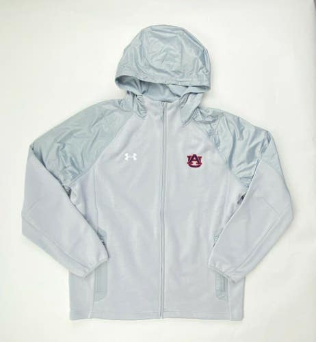 Under Armour Auburn Tigers Storm Water Repellant Jacket Men's Large Gray 1360962