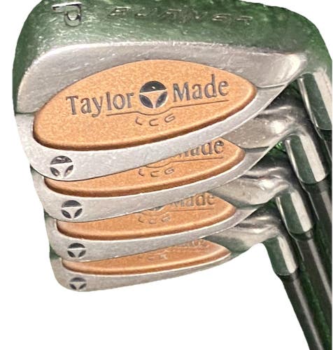 TaylorMade Burner LCG Iron Set 7-PW RH Men's S-90 Stiff Graphite Original Grips