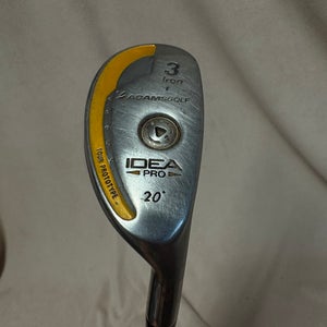 Men's 3 iron Adams IDEA PRO Right Handed Regular Flex Graphite Shaft (Used)