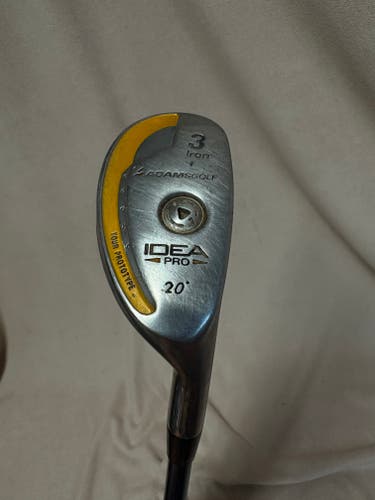 Men's 3 iron Adams IDEA PRO Right Handed Regular Flex Graphite Shaft (Used)