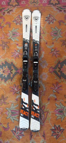 Unisex 2021 Rossignol React RT 163 cm All Mountain Skis With Bindings Max Din 11 (New)