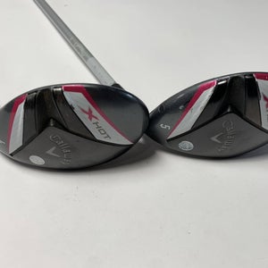 Callaway X Hot 19 Womens 4 & 5 Hybrid Set 22* 25* X Hot Ladies Graphite RH