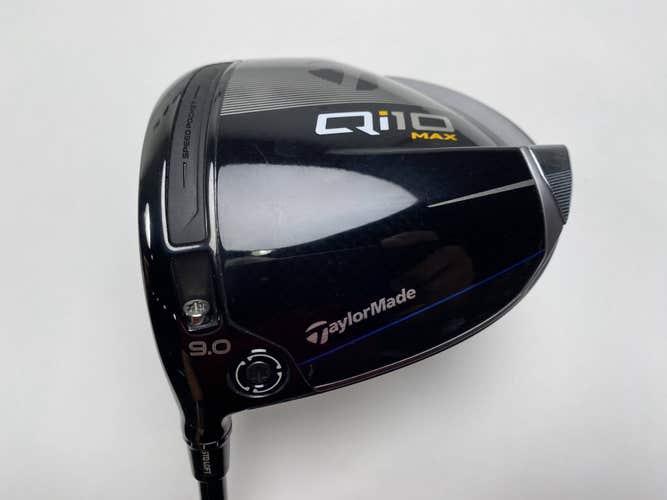 TaylorMade Qi10 MAX Driver 9* Tensei Blue AV Series Xlink Tech 65g Stiff LH