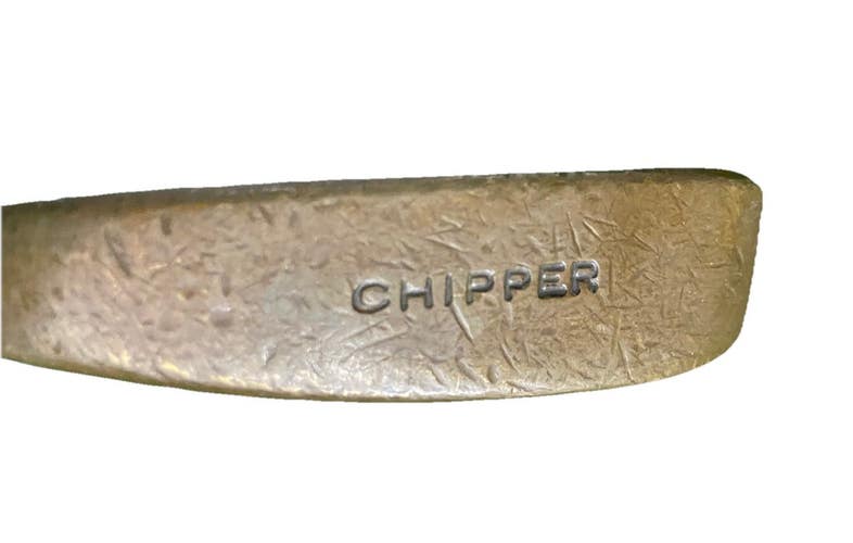 Northwestern Golf Grooveless Brass Chipper RH Steel 35" With New Putter Grip