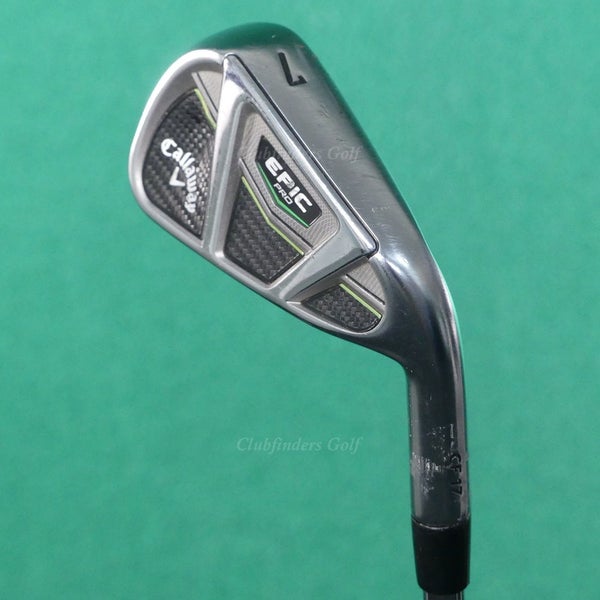 Callaway EPIC Pro CF 17 Single 7 Iron Stepped Steel Stiff *READ*