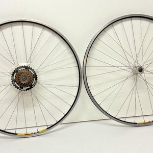 Weinmann ZAC 19 7-Speed 32-Spoke Black Aluminum 700C Hybrid Bike Wheelset