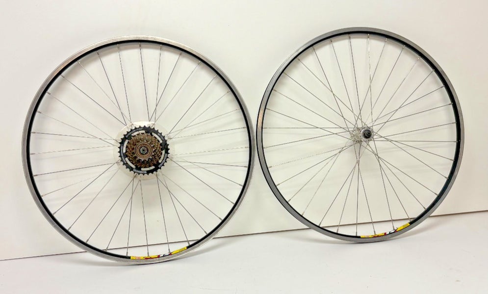Weinmann ZAC 19 7-Speed 32-Spoke Black Aluminum 700C Hybrid Bike Wheelset