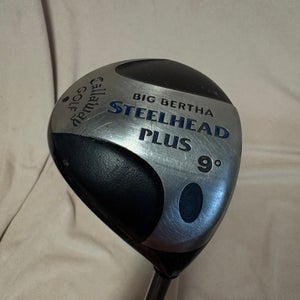 Men's Callaway Big Bertha SteelHead Plus Right Handed Driver Stiff Flex 9 Loft (Used)