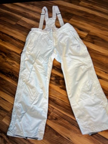 Helly Hansen Insulated Ski Pants with removable suspenders - Off White - Ladies Sz XL