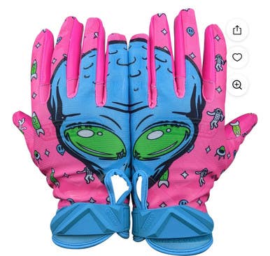 New FB GLOVE PNK W/BL ALIEN YL 11834-BAT4GLY04005L