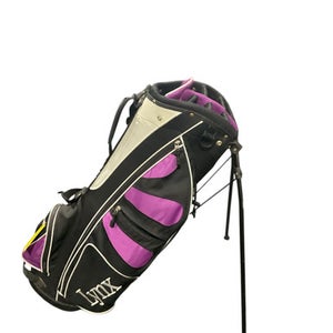 Used Lynx GOLF BAG Womens Stand Bag Black And Purple 11834-S000040107