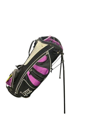 Used Lynx GOLF BAG Womens Stand Bag Black And Purple 11834-S000040107