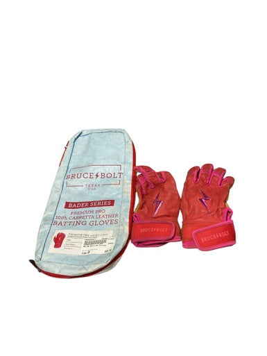 Used BB/SB Batting Gloves Red And Pink SM 11834-S000040077